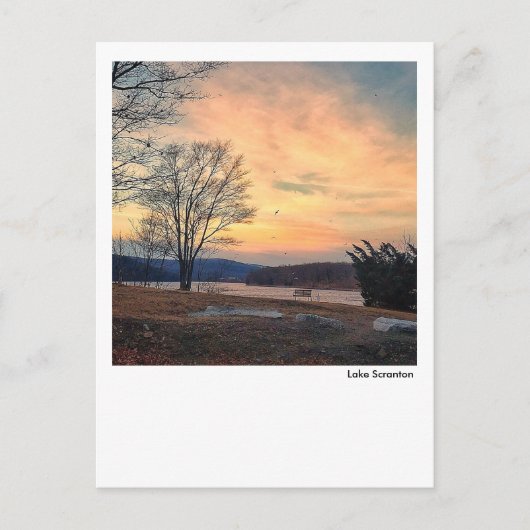 Lake Scranton-januari zonsopgang Briefkaart (Voorkant)