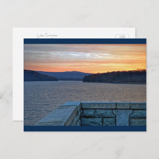 Lake Scranton Sunset Briefkaart (Voorkant / Achterkant)