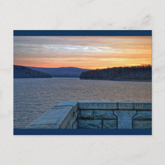 Lake Scranton Sunset Briefkaart (Voorkant)