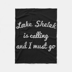 Lake Shetek Minnesota Grappige Vissen Kamperen Zom Fleece Deken