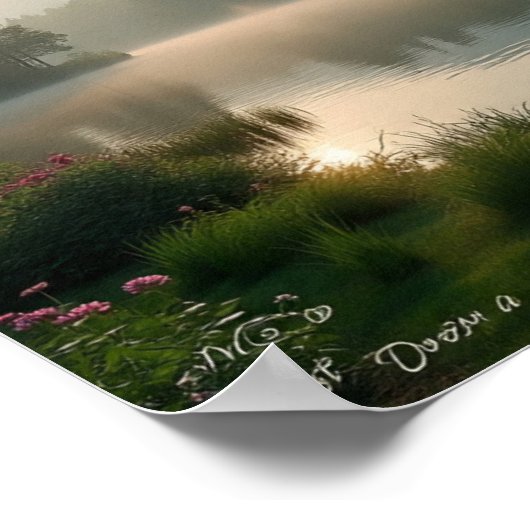 Lake Shore Emergence: Clearing Mist onthult het la Poster (Hoek)