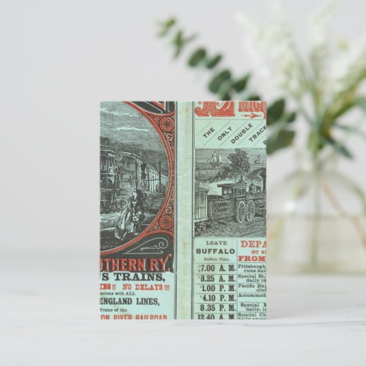 Lake Shore en Michigan So Railway Briefkaart (Staand voorkant)