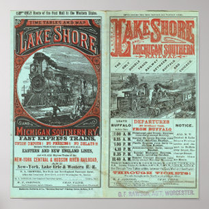 Lake Shore en Michigan So Railway Poster