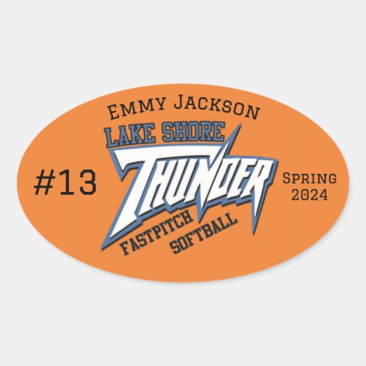 Lake Shore Fast Pitch Sticker (Voorkant)