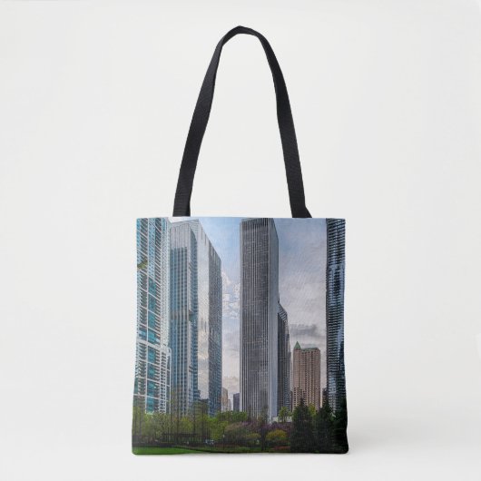 Lake Shore Park Painterly Tote Bag (Voorkant)