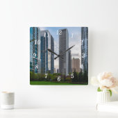 Lake Shore Park Painterly Wandklok (Huis)