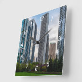 Lake Shore Park Painterly Wandklok (Hoek)