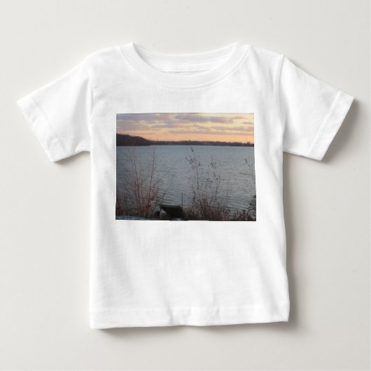 Lake Shore Sunset Baby T-Shirt (Voorkant)