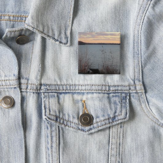Lake Shore Sunset Button (In situ)
