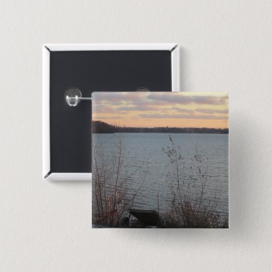 Lake Shore Sunset Button (Voorkant /achterkant)