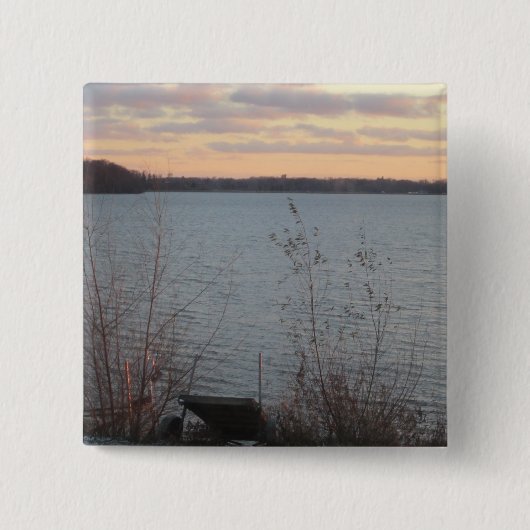 Lake Shore Sunset Button (Voorkant)