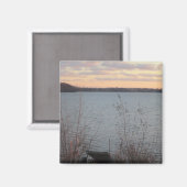 Lake Shore Sunset Magnet (Voorkant / Achterkant)
