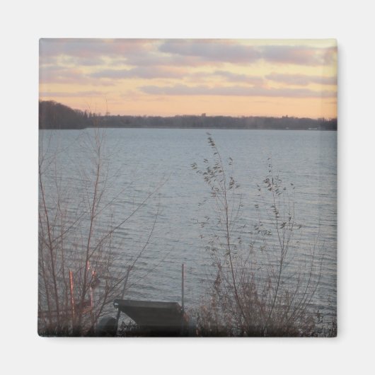 Lake Shore Sunset Magnet (Voorkant)