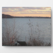 Lake Shore Sunset Plaque Fotoplaat (Voorkant)