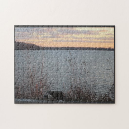 Lake Shore Sunset Puzzle Legpuzzel (Horizontaal)
