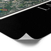 Lake Sidney Lanier Georgia Satellite Poster Map (Hoek)