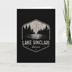 Lake Sinclair Georgia Buitenlandse Vintage 1  Kaart