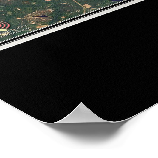 Lake Sinclair Georgia Satellite Poster Map (Hoek)