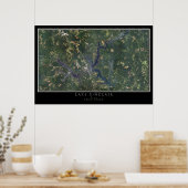 Lake Sinclair Georgia Satellite Poster Map (Keuken)