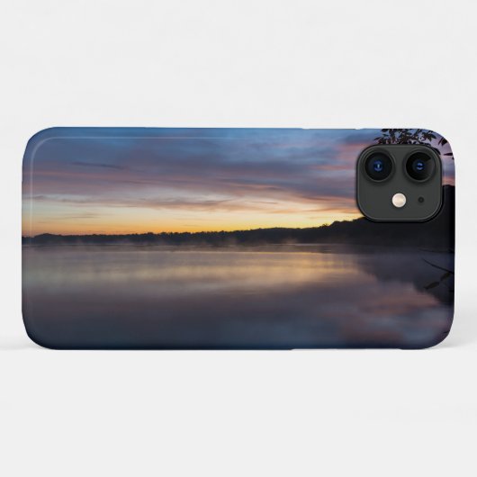 Lake Springfield Autumn Sunrise iPhone Case (Achterkant (horizontaal))