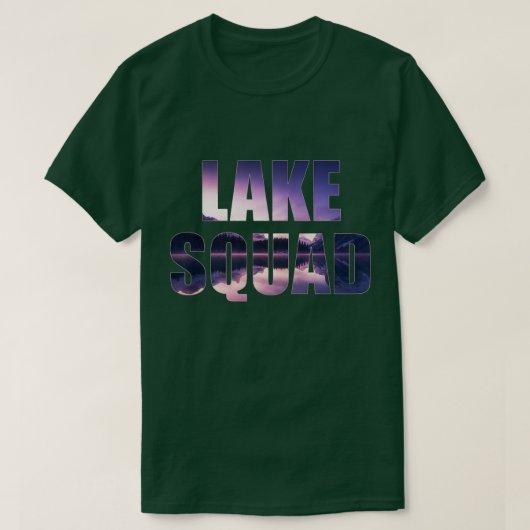 Lake SquadDock Sunset Wakeboarder Power Boat T-shirt (Design voorkant)