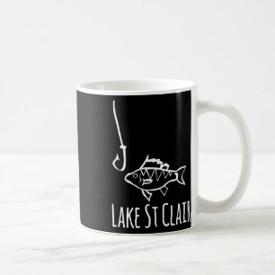 Lake St Clair Michigan Vissen Vis Met Haak Gril Koffiemok