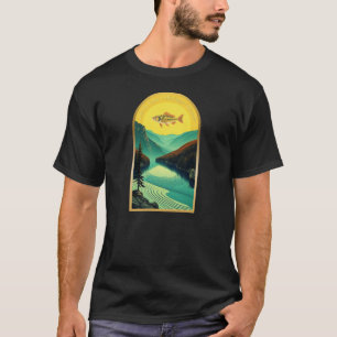 Lake St Clair Ontario Michigan vis T-shirt