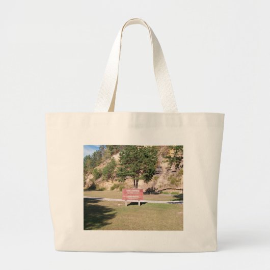 Lake Stephens Sign Grote Tote Bag (Voorkant)