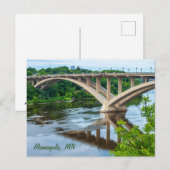 Lake Street Bridge, Minneapolis, MN briefkaart (Voorkant / Achterkant)