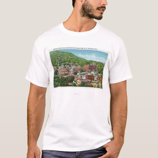 Lake Street Hill Uitzicht van Business Section T-shirt (Voorkant)