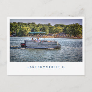Lake Summerset Illinois Boating Briefkaart