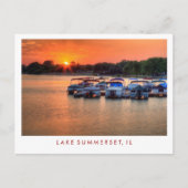 Lake Summerset Illinois Briefkaart (Voorkant)
