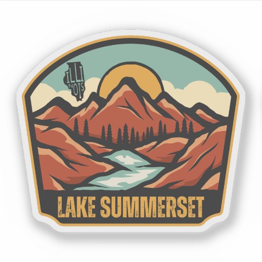 Lake Summerset, Illinois Sticker (Voorkant)