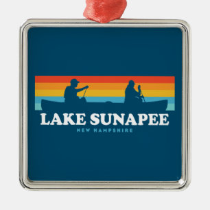 Lake Sunapee New Hampshire Canoe Metalen Ornament