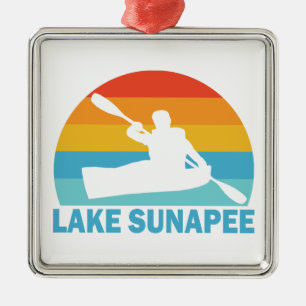 Lake Sunapee New Hampshire Kayak Metalen Ornament