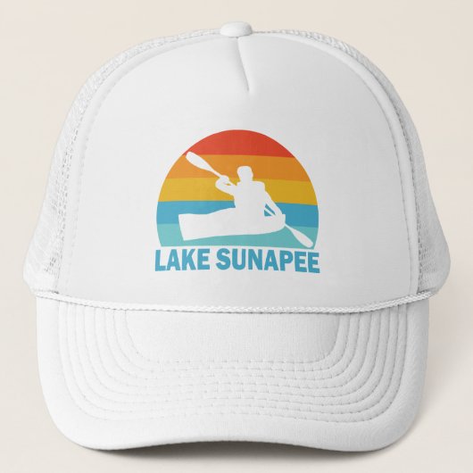 Lake Sunapee New Hampshire Kayak Trucker Pet (Voorkant)