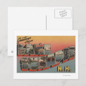Lake Sunapee, New Hampshire - Large Letter Briefkaart (Voorkant / Achterkant)