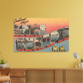 Lake Sunapee, New Hampshire - Large Letter Canvas Afdruk (Insitu (Woonkamer))