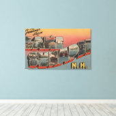 Lake Sunapee, New Hampshire - Large Letter Canvas Afdruk (Insitu (Houten vloer))