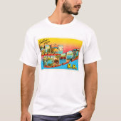 Lake Sunapee New Hampshire NH Old Travel Souvenir T-shirt (Voorkant)