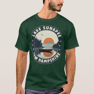 Lake Sunapee New Hampshire zonsondergang T-shirt