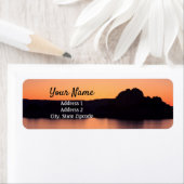 Lake Sunrise Return-adreslabel Etiket (Insitu)