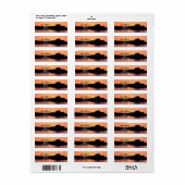 Lake Sunrise Return-adreslabel Etiket (Full Sheet)