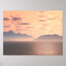 Lake Sunset 3 Originele Kunst van Judi Suni Hall Poster