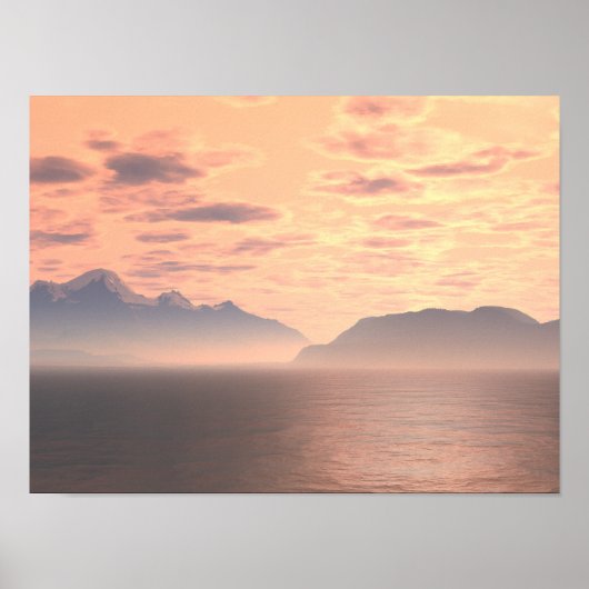 Lake Sunset 3 Originele Kunst van Judi Suni Hall Poster (Voorkant)