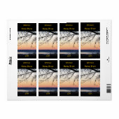 Lake Sunset Bier Label (Full Sheet)