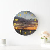 Lake Sunset Clock Grote Klok (Huis)