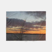 Lake Sunset Fleece Blanket (Voorkant (Horizontaal))