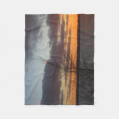 Lake Sunset Fleece Blanket (Voorkant)