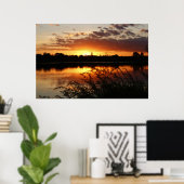 Lake Sunset Landscape Photo Natuur Wall Poster (Thuiskantoor)